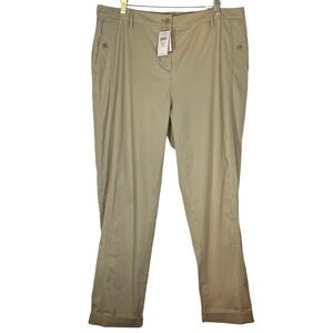 NWT J. Jill Trousers Pants Tan Mushroom Relaxed Fit Classic Women's Size 16W